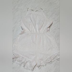 Amaryllis White Eyelet Mini Dress